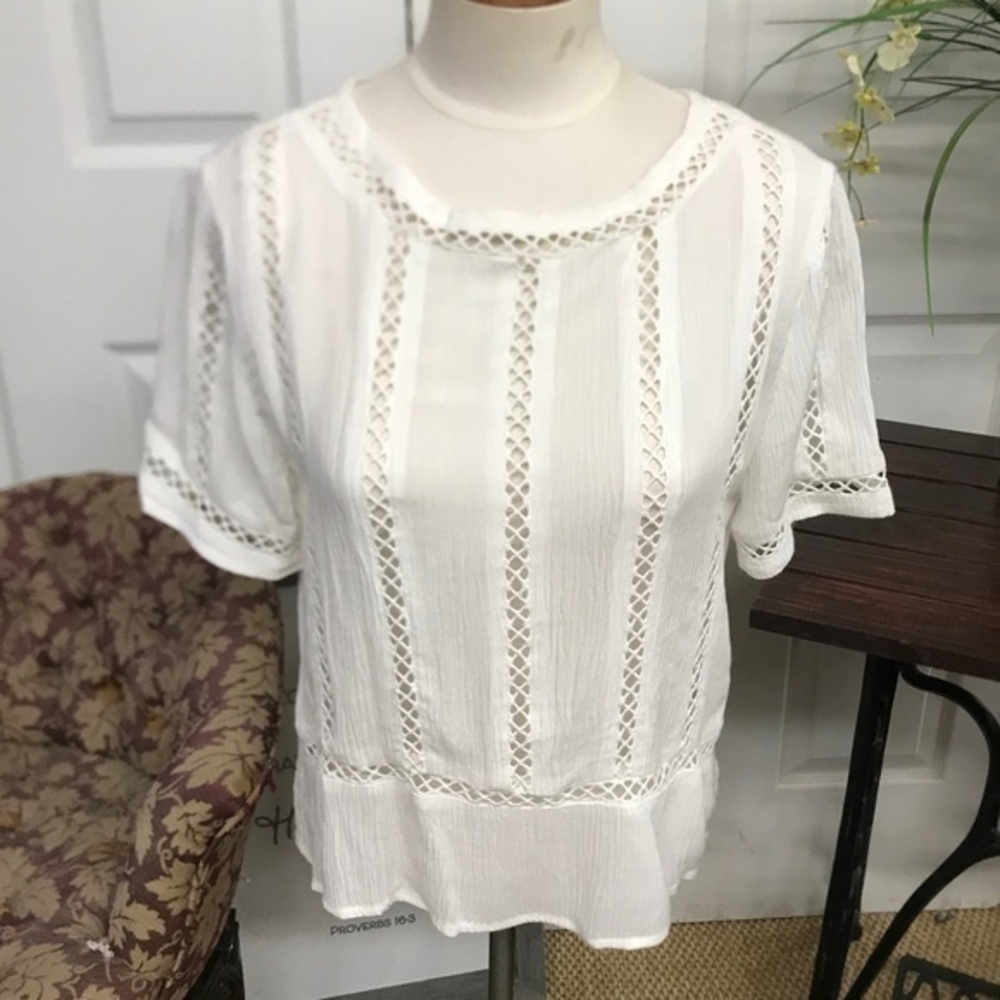 NWT‎ The Hanger Lattice Top M